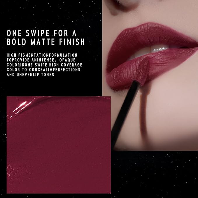 ETERNAL LIP MATTE-Long Lasting Lip Stain, Waterproof & Transferproof Lip Tint, Mask-friendly, Matte Finish Lipstick, Lightweight, High Coverage, Stocking Stuffers Teengirls (10 LOVE SPELL)