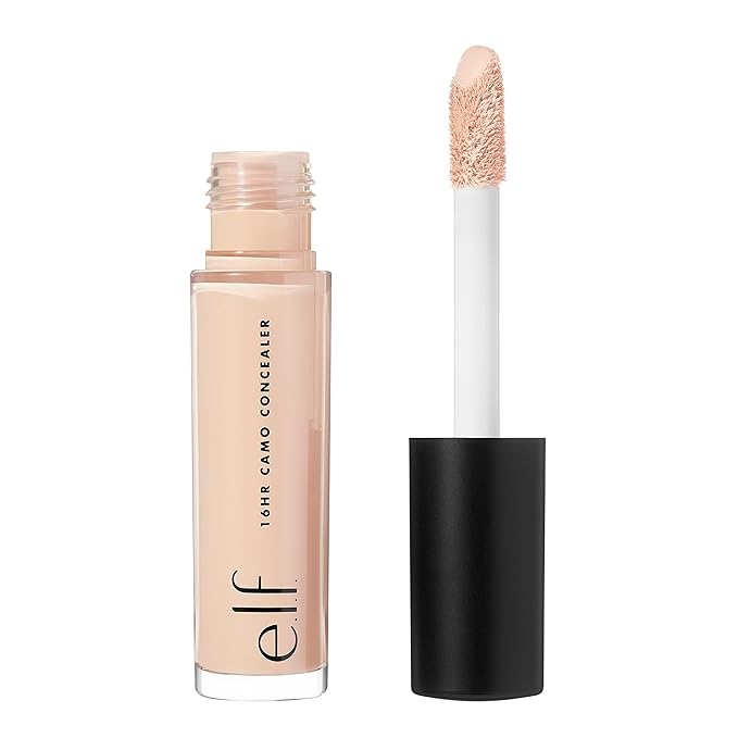 e.l.f. 16HR Camo Concealer, Full-Coverage, Highly-Pigmented Face Concealer With A Matte Finish, Crease-proof, Vegan & Cruelty-Free, Medium Golden