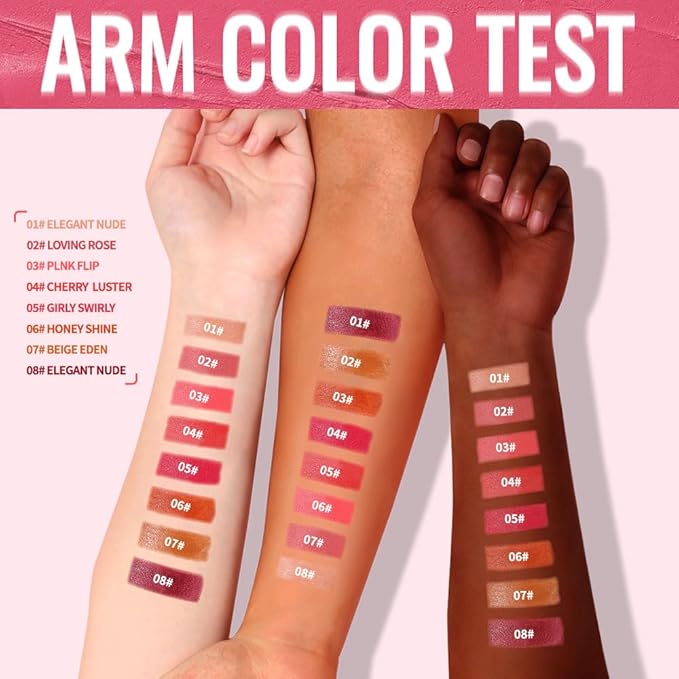 Matte Creamy Lipstick for Women, Long Lasting Waterproof Velvet Lipstick, Lip Stick Crayon Buildable Blendable Creamy Color, Moisturizing Longwear Lip Makeup 06#