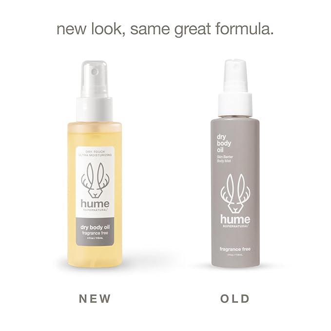HUME SUPERNATURAL Dry Body Oil Spray - Moisturizing Oil for Dry Skin, After Shower Body Oils for Women and Men, Nourishing, Hydration, Glow, Vanilla Daze, 2-Pack