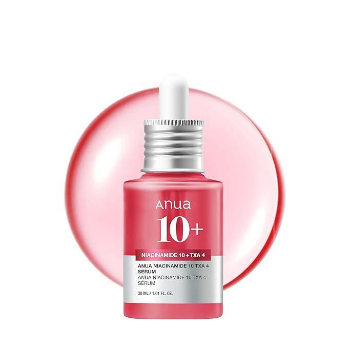ANUA Niacinamide 10 + TXA 4 Serum, Hyaluronic Acid, Tranexamic acid, Facial Serum For GlassSkin, Cardi B’s Pick, Glow Back Serum, Dark Spot Care, Postnatal Skincare, Korean Skincare (30ml/1.01 fl.oz)