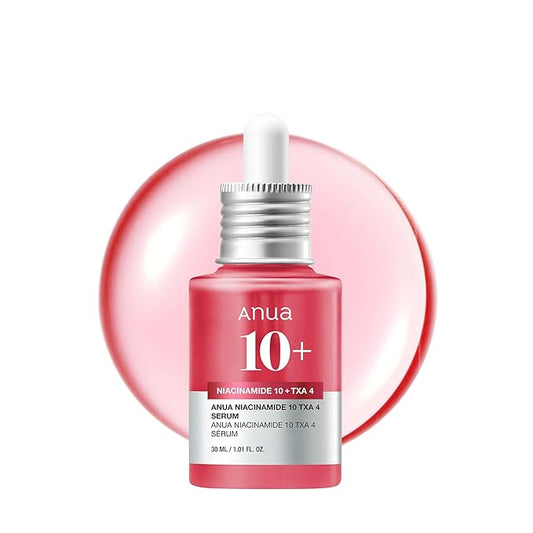 ANUA Niacinamide 10 + TXA 4 Serum, Hyaluronic Acid, Tranexamic acid, Facial Serum For GlassSkin, Cardi B’s Pick, Glow Back Serum, Dark Spot Care, Postnatal Skincare, Korean Skincare (30ml/1.01 fl.oz)