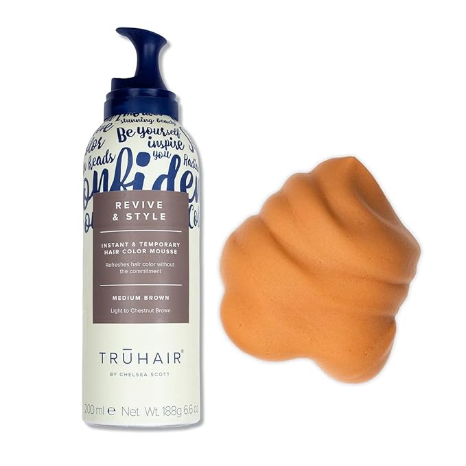 Truhair Revive and Style Color Mousse (Medium Brown)