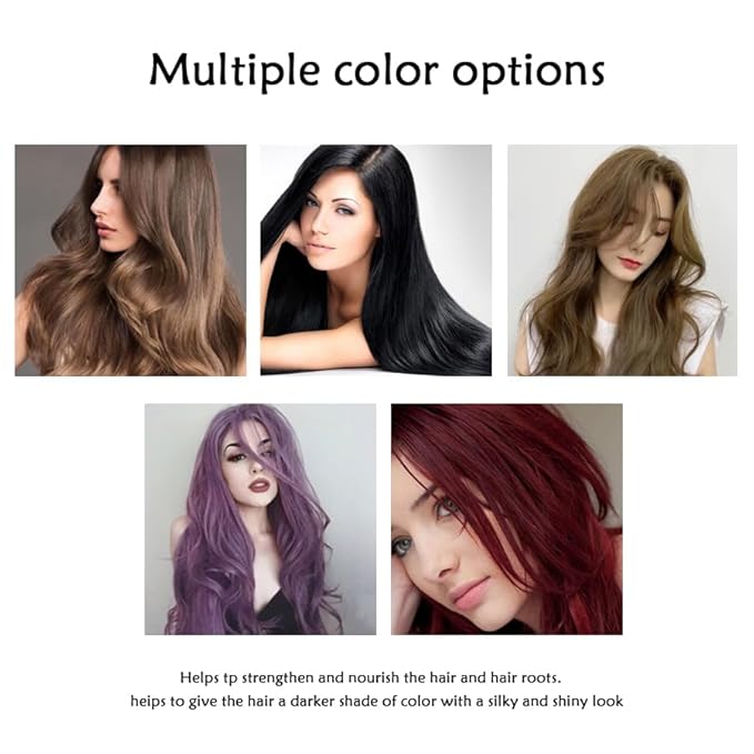 Hair Dye Shampoo, Hair Color Dye Shampoo, Hair Care Instant Dye for Gray and White Coverage, Suitable for Women & Men (Light Brown)