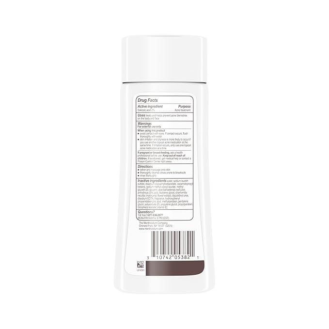 pHisoderm Anti-Blemish Body Wash for Acne, 10 fl oz Bottle