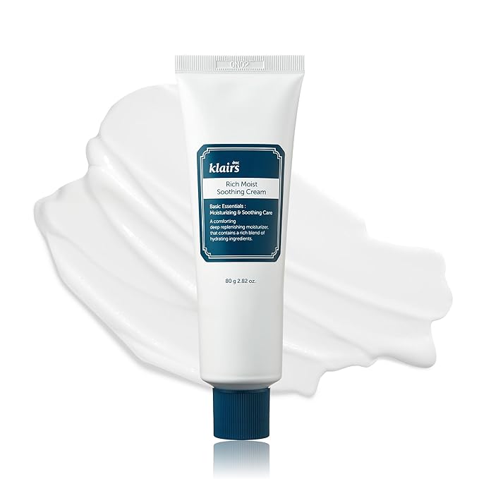 DearKlairs Rich Moist Soothing Cream | Moisturizer for Barrier Repair, Sensitive Skin, Hypoallergenic, Centella Asiatica, Ceramide, Non-Sticky Texture, Korean Face Care 2.82 Fl Oz