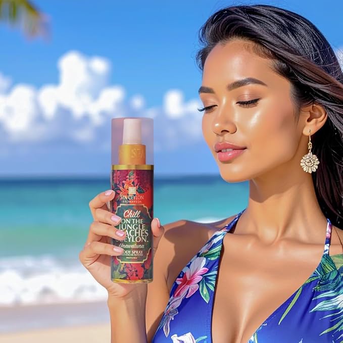 SPA CEYLON Unawatuna Body Spray | Women's Fragrance Spray | Floral and Fruity | Refreshing Beach Summer Fragrance | 200ml