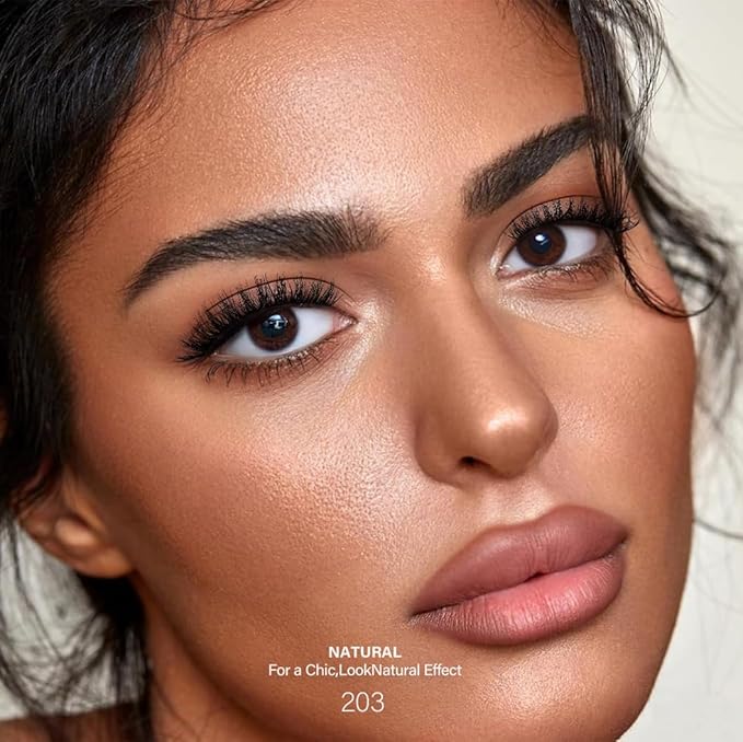 3D Clear Band Lashes 14mm Natural Soft Faux Mink Lashes C/D Curl Cat Eye Wispy Fake Eyelashes Short Cross Reusable False EyeLashes 7 Pairs (No.203)