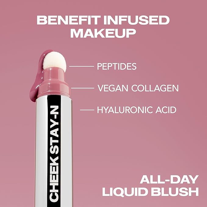 Sacheu Cheek STAY-N Liquid Blush for Cheeks — High Pigment, Buildable, Lightweight Cream Blush for Dewy Radiant Flushed Cheeks — Long-lasting & Cruelty Free (2 Pack, Sugar & Spice Duo)