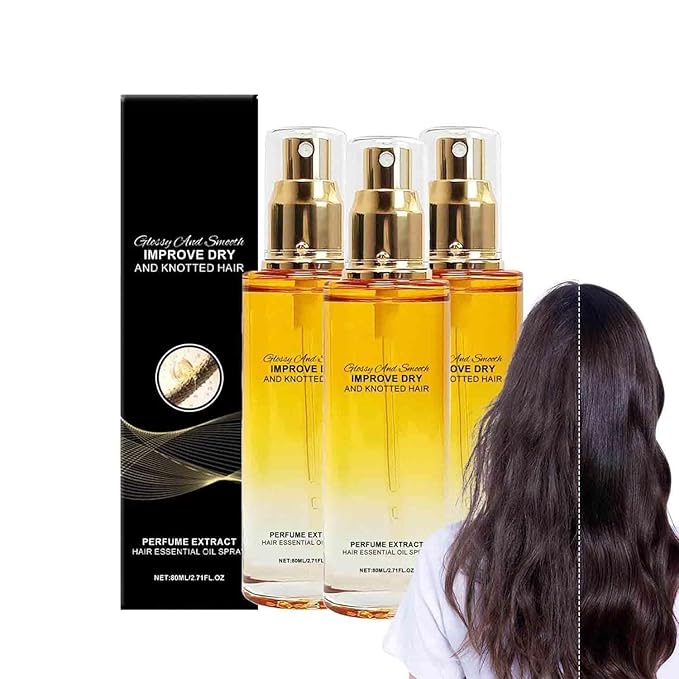Conditioning Oil Spray Scalp & Hair Strengthener, Scented hair oil perfume, Hair Essential Oil Spray, Scented Hair Oil Perfume Sprays, for women, Hair Essential Oil Spray