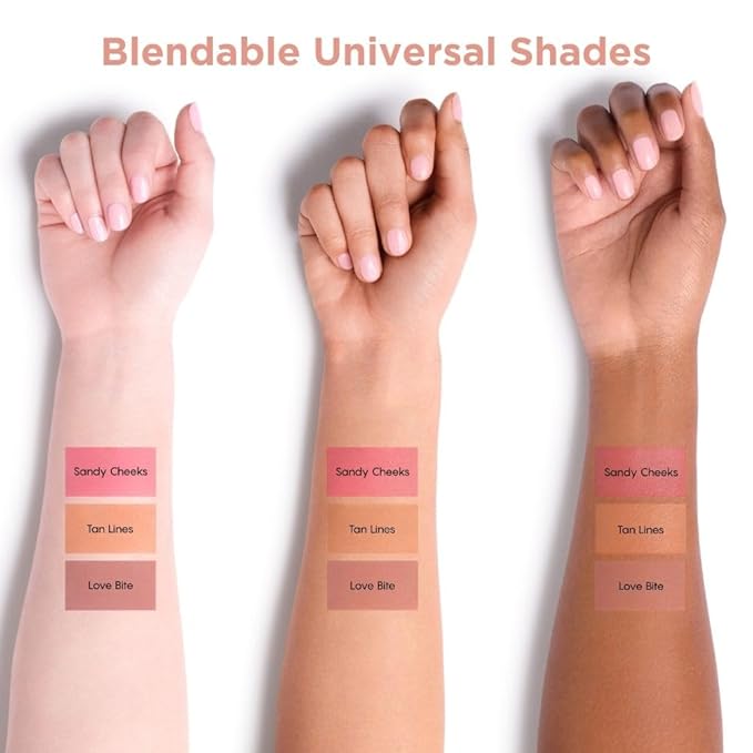 HALEYS Re-pop Smoothing Powder Blush (Tan Lines) - Pigmented, Easy Blending, Longwear, Buildable, Talc-Free, V + CF