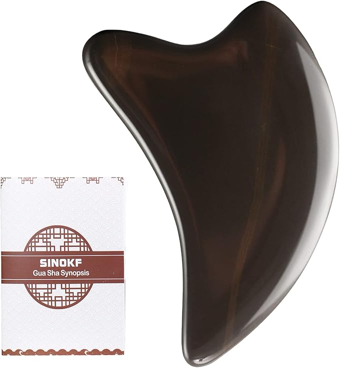 Bian Stone Gua Sha Facial Tools Scraping Massage Face Guasha Board Scraping Plate