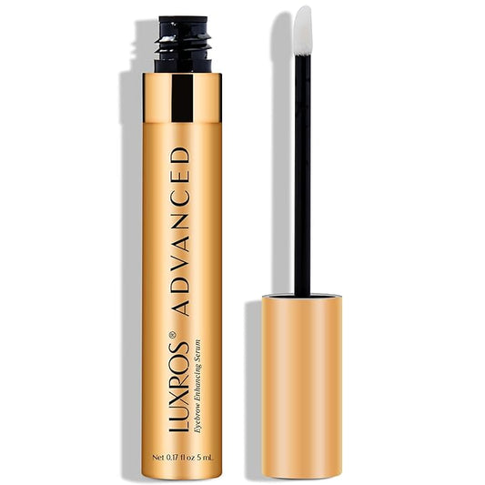 LUXROS Advanced Growth Serum for Full, Thick Eyebrows - USA Made, See Results in 4-8 Weeks (5 ml)