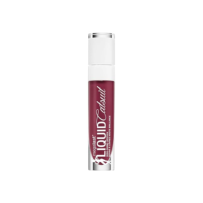 wet n wild Mega Last Catsuit High-Shine Liquid Lipstick Purple Wine Is The Answer
