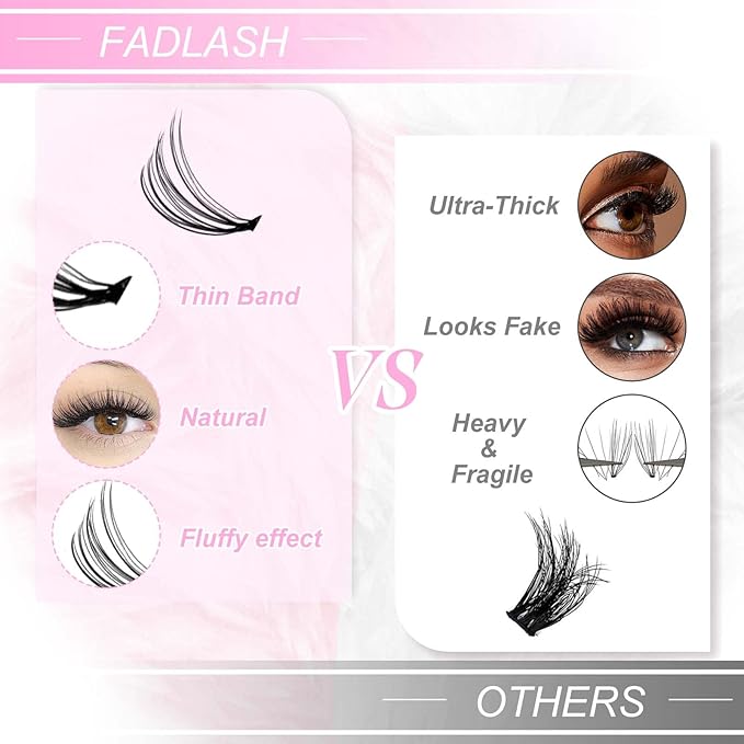 DIY Eyelash Extension Large Tray 10D 20D 30D 40D Cluster Lashes Mixed Tray Natural Long Mink Individual Lashes Reusable False Eyelashes Extension (20D-0.07-C, 8-16mm)