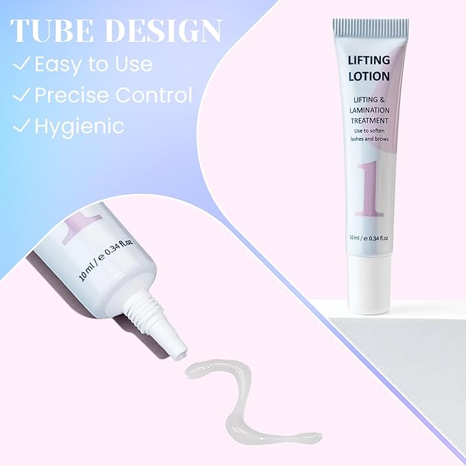 Libeauty Lash Lift and Black Color Kit, NEW 4-in-1 Value Kit for Eyelash Perm, Brow Lamination, Eyelash and Eyebrow Color, 15ml Black Coloring Set, Salon Choice
