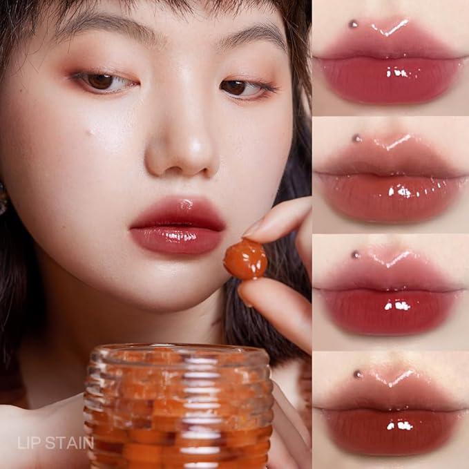 INTO YOU Lip Stain Long Lasting, Lip Gloss, Lip Tint, Lip Plumper Gloss, Glitter Lip Gloss, Liquid Lipstick, Vivid Color, Smudge-Proof, Lightweight, Naturally Moisturizing, Lip Oil For Dry Lips (G07)