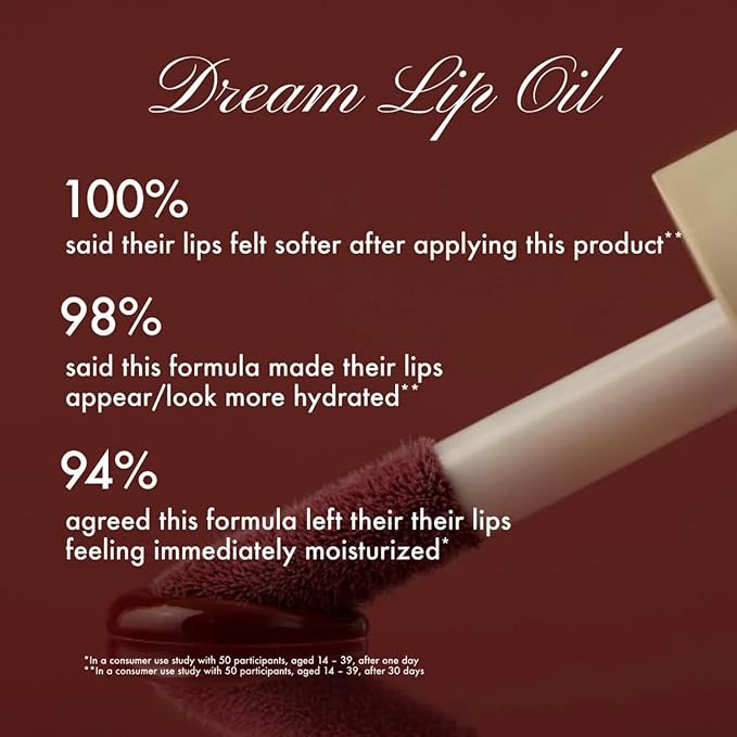 Summer Fridays Dream Lip Oil - Tinted Lip Oil with Moisturizing Sheer Coverage, High-Shine and Deep Hydration - Non-Sticky Formula for Long-Lasting Softness - Warm Beige (0.15 Oz)