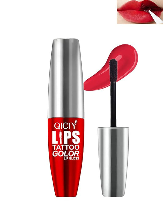 Peel Off Lip Tint Stain,Peel Off Lip Liner Stain Tattoo Nude Pink Lipgloss Long Lasting Waterproof, Non-Stick Highly Pigmented Red Matte Liquid Lipstick for Women All Skin Types Lipcolor Makeup-03