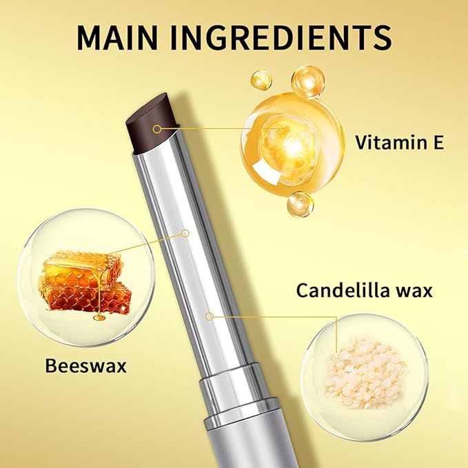 Honey Lipstick Tinted Lip balm, Hydrating Nourishing Sheer Formula Lipstick, Natural Glossy Finish (1 PC BLACK)