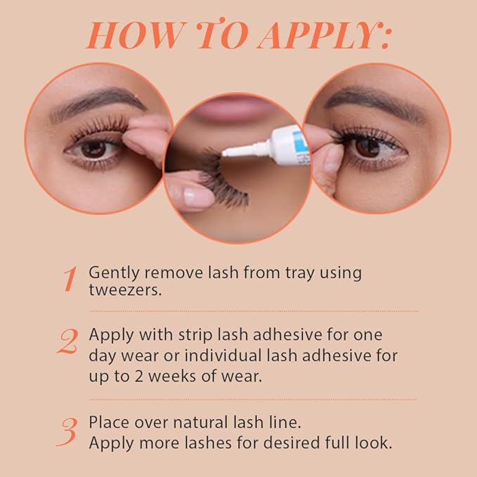Ardell Naked Lashes Natural 423 with Invisiband – Natural False Eyelashes, Lightweight Strip Lashes for Soft Volume, 4 Pairs