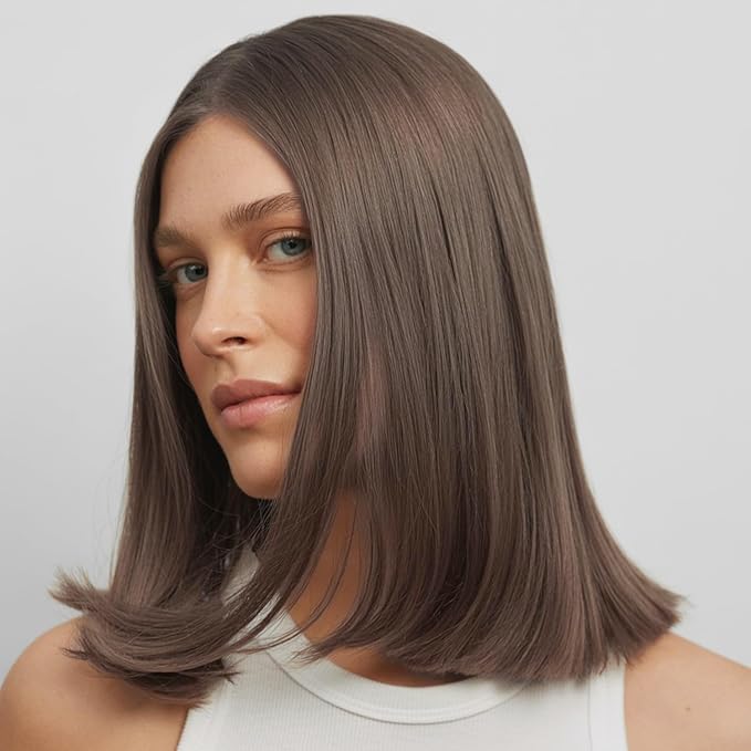 MOEHAIR 7NA Permanent Hair Color (Blonde Natural Ash) | Hair Color for 100% Gray Coverage | Infused with Keratin | Adds Shines & Smoothens Hair | Non-Drippy (3.38 Fl. Oz)
