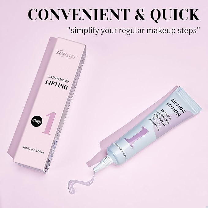 Lash Lifting Lotion Lomansa Korean Eyelash Perm Lotion Tube Design Eyebrow Lamination Eyelash Lift Lash Perm - 10ml