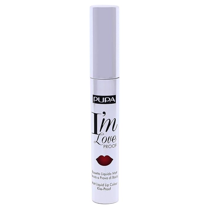 Pupa Milano I Am Love Proof Matt Liquid Lip Color - 010 Fire Red for Women - 0.09 oz Lipstick
