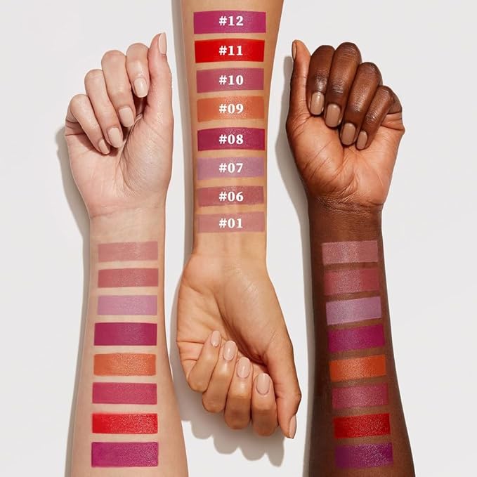 Ruby Red Hydrating Cream Lipstick Lip Crayon for Women, Moisturizing Lipstick Long-lasting Waterproof, Retractable Lips Crayon Liner for Ombre Shades, Lipgloss Tinted Lip Balm + Lips Color in One, 11