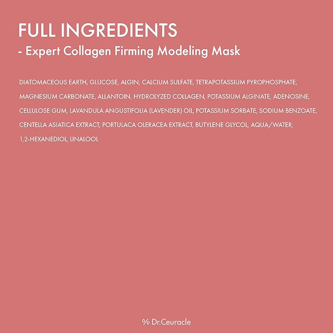 leegeehaam Dr.Ceuracle Expert Collagen Firming Modeling Face Mask - Korean Skincare Jelly Face Mask for Glass Glow Skin, DIY Home Spa (1kg / 35.24 oz.)