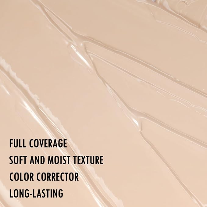 Anglicolor Liquid Concealer, Under Eye Full Coverage Concealers for Dark Circles, Fine Lines, Redness,Waterproof, Firming,Color Correcting Long lasting Makeup Concealer for Women(01#Light, 0.42 Fl Oz)