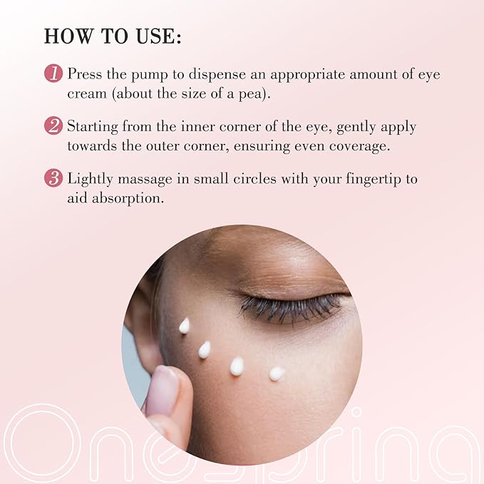 Eye Cream, Under Eye Cream with Caffeine + Hyaluronic Acid + Vitamin E, for Puffiness, Wrinkles & Fine Lines, Daily Cream for Moisturizing and Hydrating, Skin Care for Face, 1.05 Fl Oz