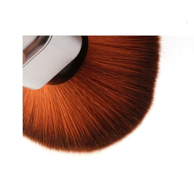 Retractable Kabuki Makeup Brushes Foundation Brush Powder Brush Blush Brush Bronzer Brush Face Blender Brush Professional Mineral Blending Buffing Portable With Cover - Golden