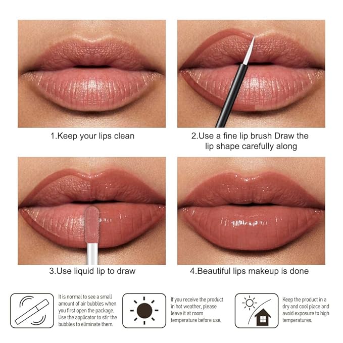 Kaely Longwear Shine Lipstick for Women, Highly Pigmented Liquid Lip Color Makeup, Non-Transfer Lip Gloss Stain Waterproof Smudge Proof 24 Hour, Glossy Finish, Vegan & Cruelty-free, 09 PUNCHY