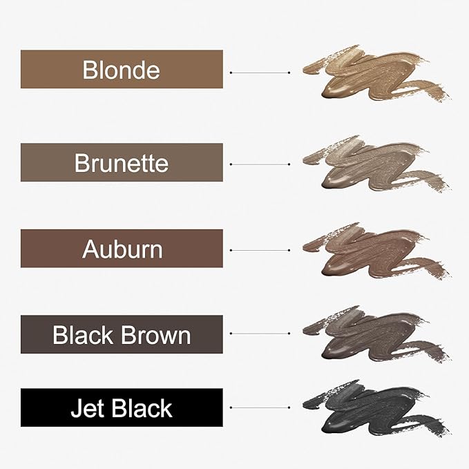 QueenDiary Eyebrow Stain Long Lasting Eyebrow Makeup Smudge-proof Eyebrow Gel Waterproof Transfer-proof Vegan Cruelty-free Eyebrow Gel (Jet Black)