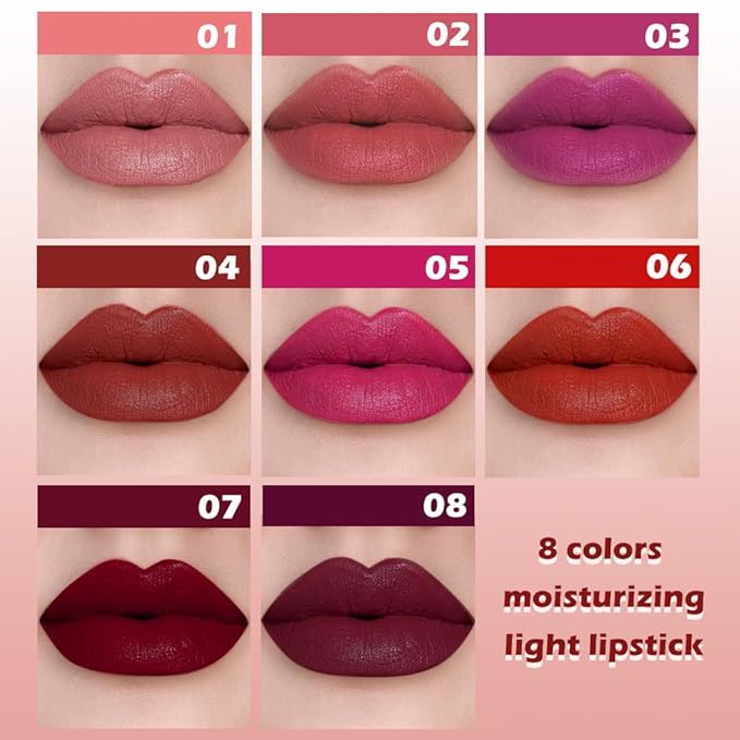 Matte Lipstick Crayon for Women, Rose Wood Lip Stick Pencil 24 Hour Long Lasting Waterproof, Non-Drying Hydrating Formula Lip Gloss Makeup, Vegan & Cruelty-Free, 04