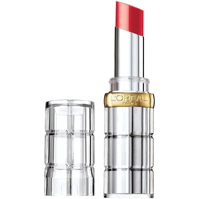 L'Oreal Colour Riche Shine Lipstick, Enamel Red 0.1 oz