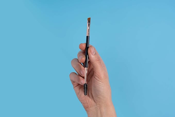 Existing Beauty Henna Eyebrow Brush - Dual Sided Brow Brush with Spoolie - 3 Count (Pack of 1) - Black