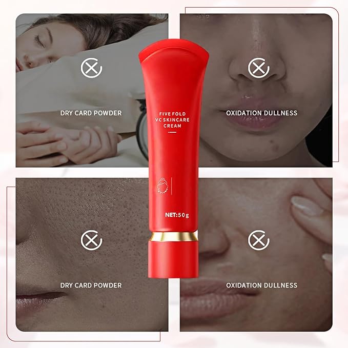 Swarous Moisturizing Brightening Tone-Up Concealer Cream, Five Fold VC Skin Care Cream, Vitamin C Makeup Tone up, Brightens Skin Tone, Clear and Moisturizes (3)