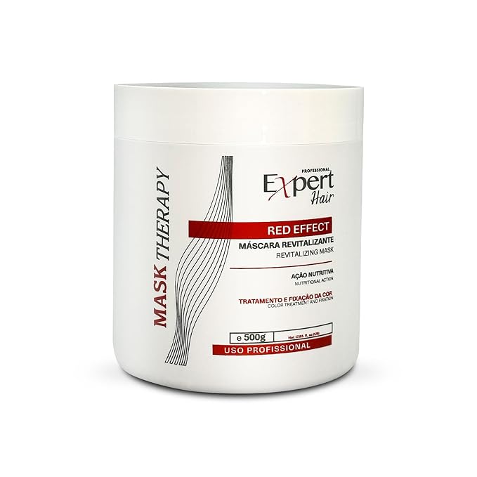 Expert Hair Red Hair Mask (17.63 Fl Oz) - Color Depositing Mask, Nourish and Fix the Color - Toner, Conditioner for Vibrant Hair