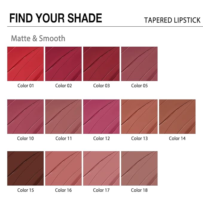 evpct Wine Red Gradient Matte Lipstick Lip Liner Crayon Combo Pencil Set for Women Long Lasting Waterproof, Plum Red Matte Cream Lip Liner and Lipstick Combo Makeup Set, Flawless Gradual Ombre Effect