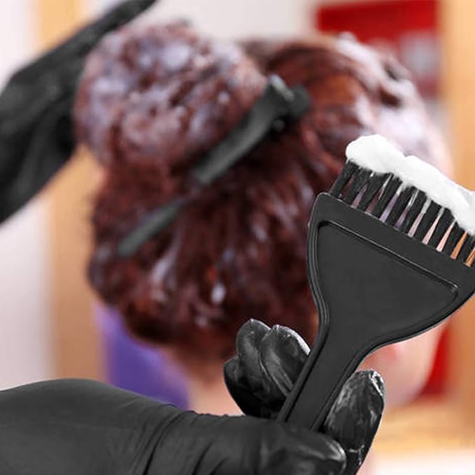 15 Pcs Hair Dye Coloring Kit, Hair Coloring Dyeing Bleaching DIY Salon Tool, Hair Tinting Bowl/Dye Brush/Mixing Spoon/Ear Cover/Gloves/Tint Comb Hair Dye Kit (Black)