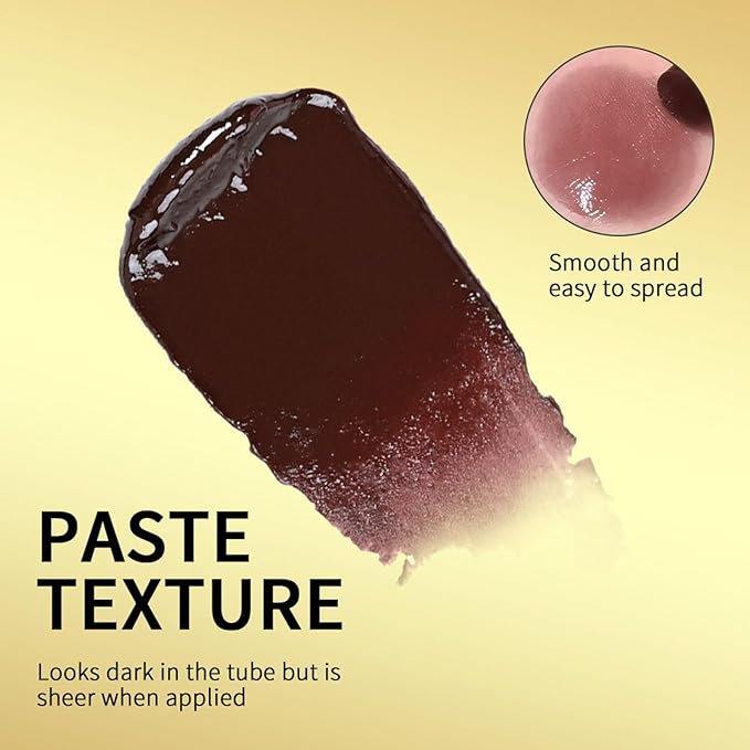 Honey Lipstick Sheer Tinted Lip Balm, Hydrating & Nourishing, Natural Glossy Finish, Moisturizing Lip Color for All Skin Tones Women, Black