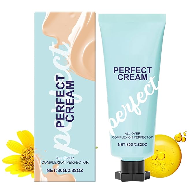 CC Cream All-Over Complexion Perfector, Long-Lasting Foundation, Face & Body Coverage Perfector, Full Coverage Concealer Cream, 2.82 Oz (Ivory Color)