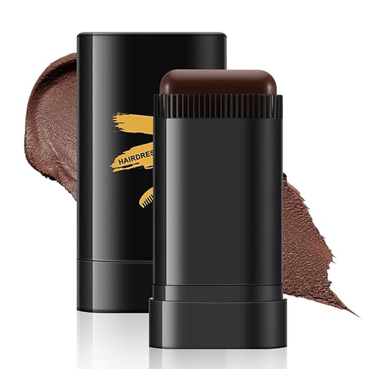 Boobeen Root Touch Up Hair Color Stick，Blendable Hairline Powder for Gray Coverage，Long Lasting Root Cover Up & Thinning Edges,Natural Finish for Women & Men