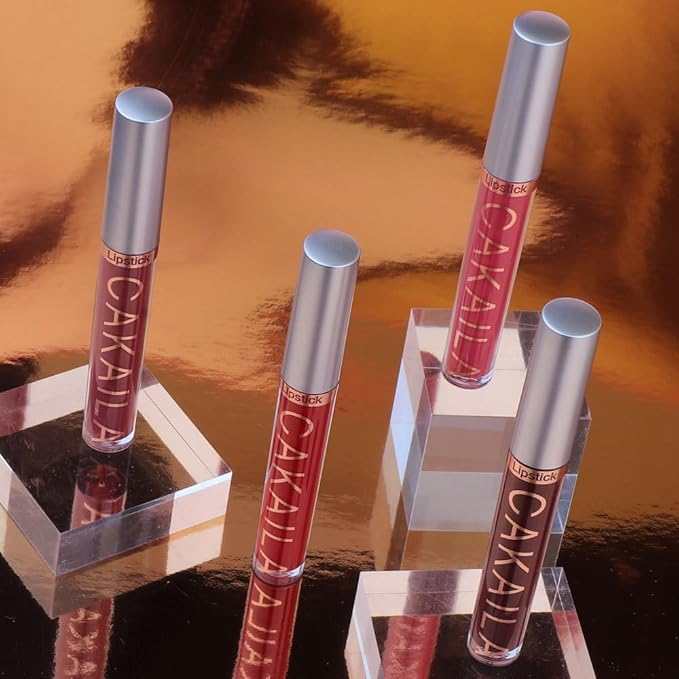 9 Pcs Liquid Lipsticks and Lip Lacquer Set Matte Rich Red Colors Lipstick with Waterproof and Long-Lasting Soft Lip Gloss for Women and Gift (10 Pcs-B)