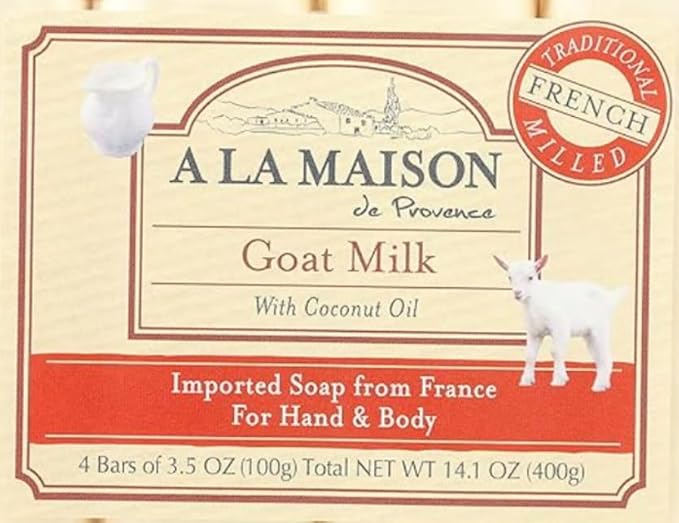A LA MAISON Hypoallergenic Unscented Bar Soap - Triple French Milled Natural Moisturizing Hand Soap Bar (12 Bars of Soap, 3.5 oz)