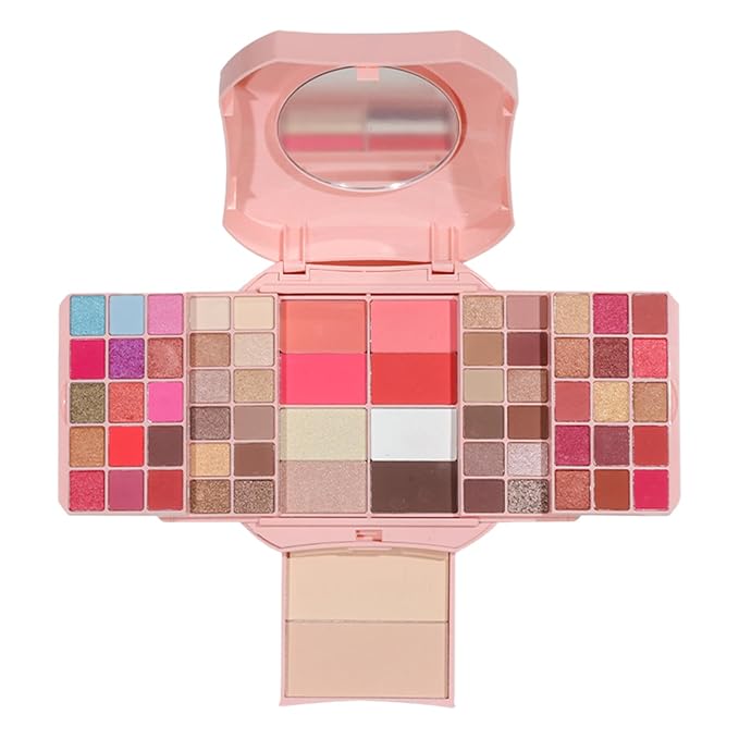 All In One Makeup Kit Matte Shimmer Eyeshadow Palette Professional Cosmetics Fashion Women Makeup Case Full Primer Set Present (A)