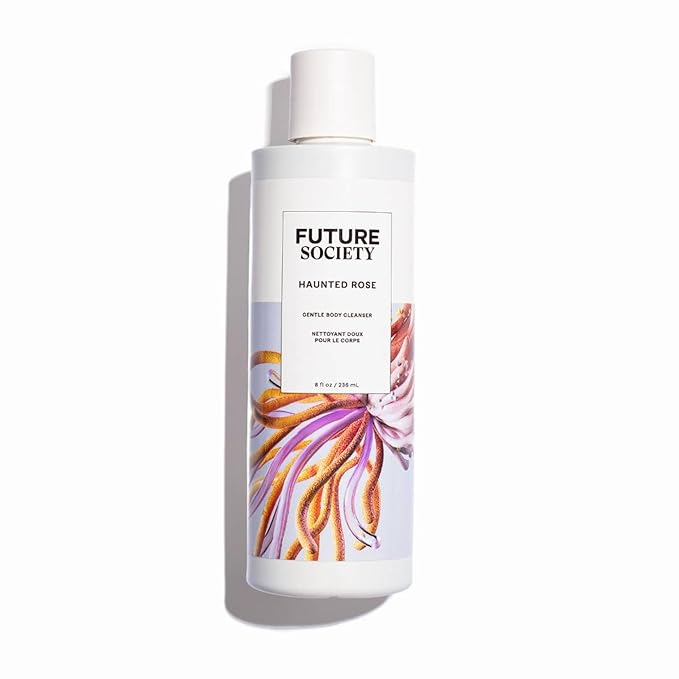 Future Society Haunted Rose Luxury Home & Body Gift Set - Body Wash, Body Lotion, & 2oz Scented Candle - Smoky Floral with Notes of Black Pepper, Rose, Amber & Sandalwood - Beauty Gifts for Women