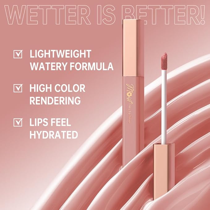 12 Colors Lip Gloss Set, High-Shine Waterproof Collection, Long Lasting Moisturizing Formula with Mirror Finish, Adult (3#, 1 Count (Pack of 1))